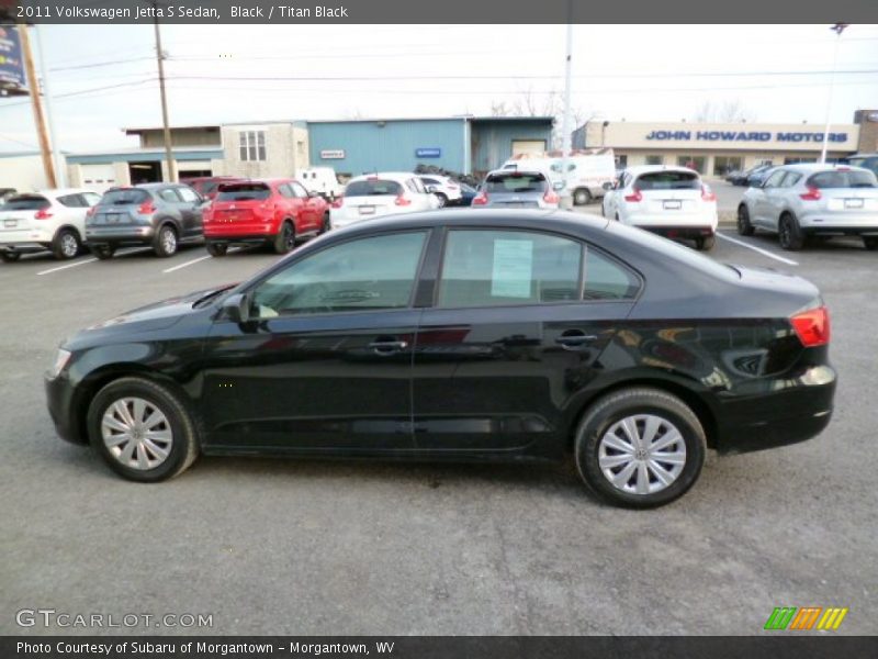 Black / Titan Black 2011 Volkswagen Jetta S Sedan