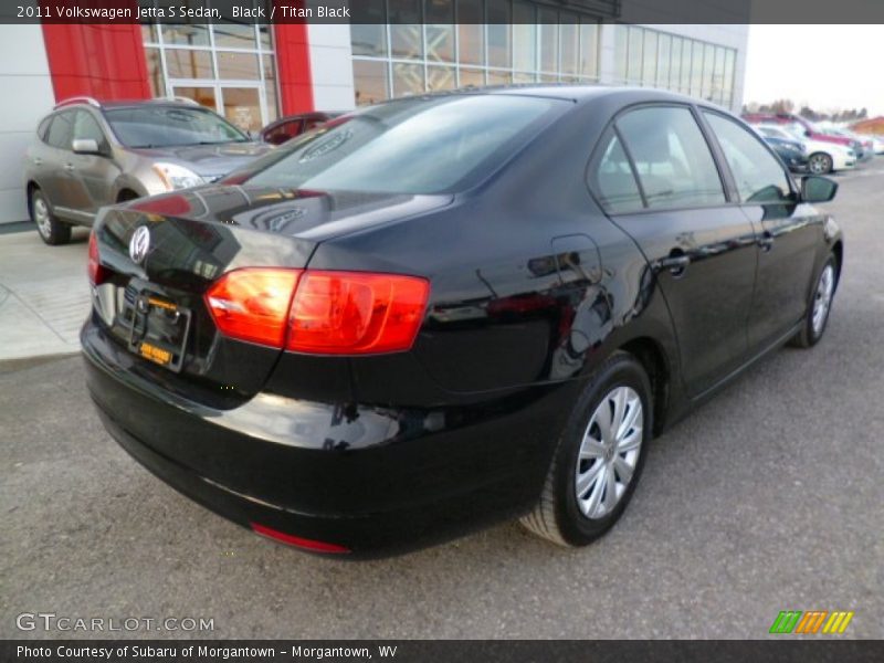 Black / Titan Black 2011 Volkswagen Jetta S Sedan