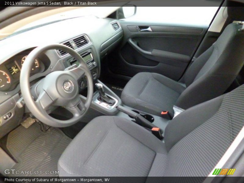 Black / Titan Black 2011 Volkswagen Jetta S Sedan