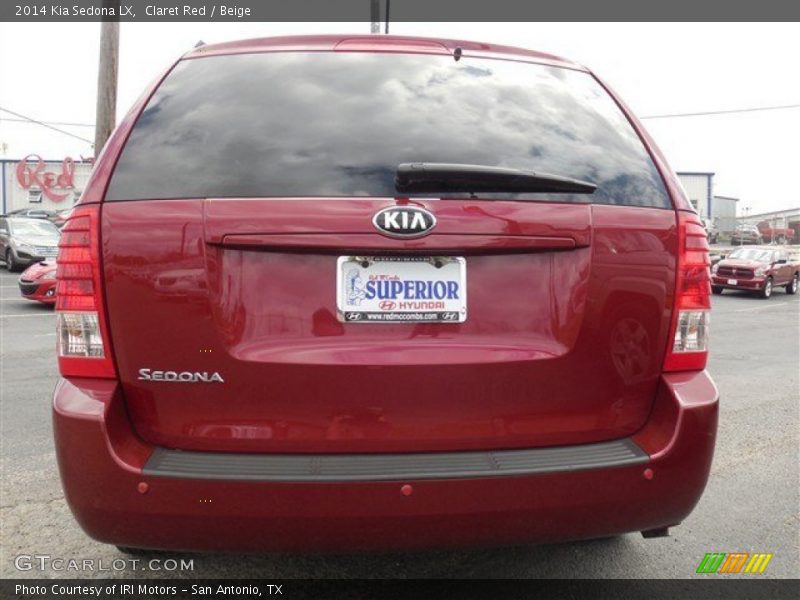 Claret Red / Beige 2014 Kia Sedona LX