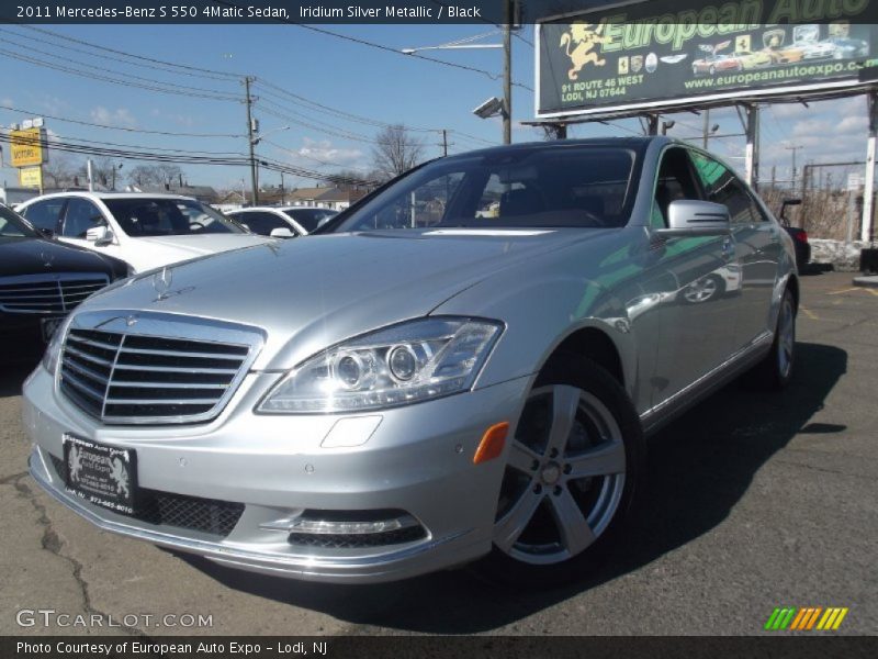 Iridium Silver Metallic / Black 2011 Mercedes-Benz S 550 4Matic Sedan