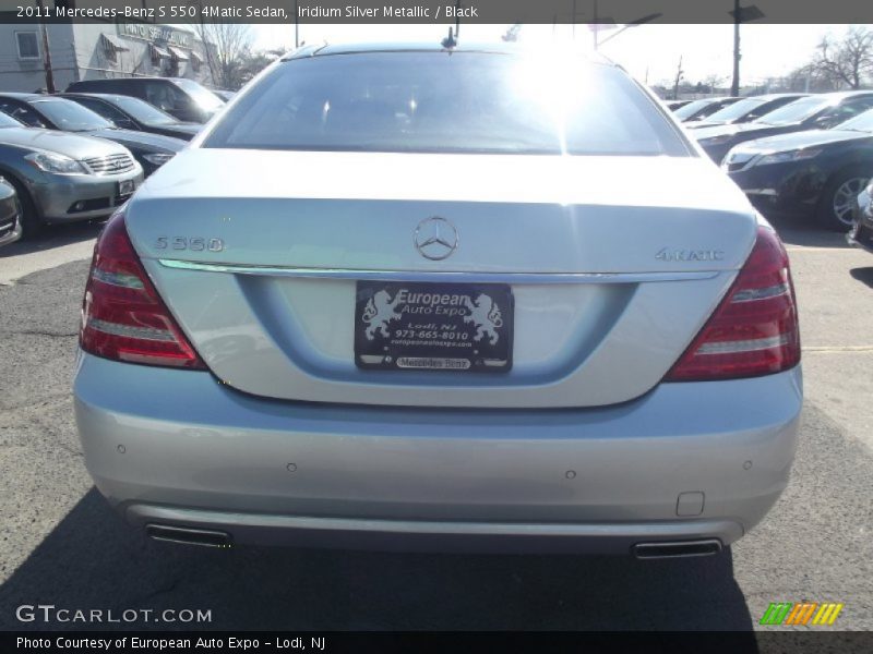 Iridium Silver Metallic / Black 2011 Mercedes-Benz S 550 4Matic Sedan