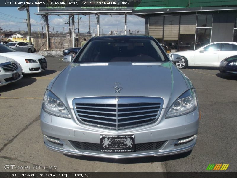 Iridium Silver Metallic / Black 2011 Mercedes-Benz S 550 4Matic Sedan