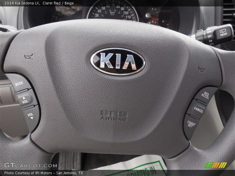 Claret Red / Beige 2014 Kia Sedona LX
