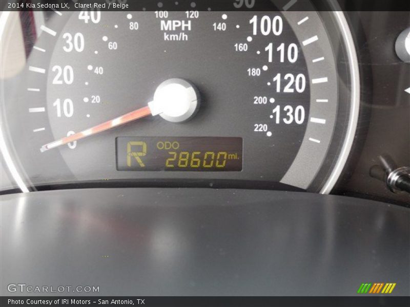 Claret Red / Beige 2014 Kia Sedona LX