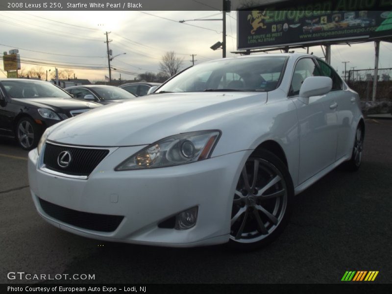 Starfire White Pearl / Black 2008 Lexus IS 250