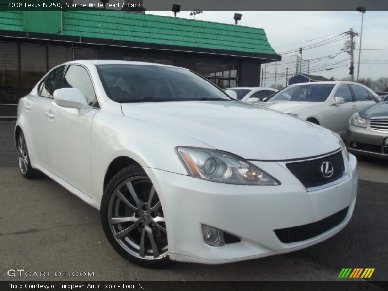 Starfire White Pearl / Black 2008 Lexus IS 250
