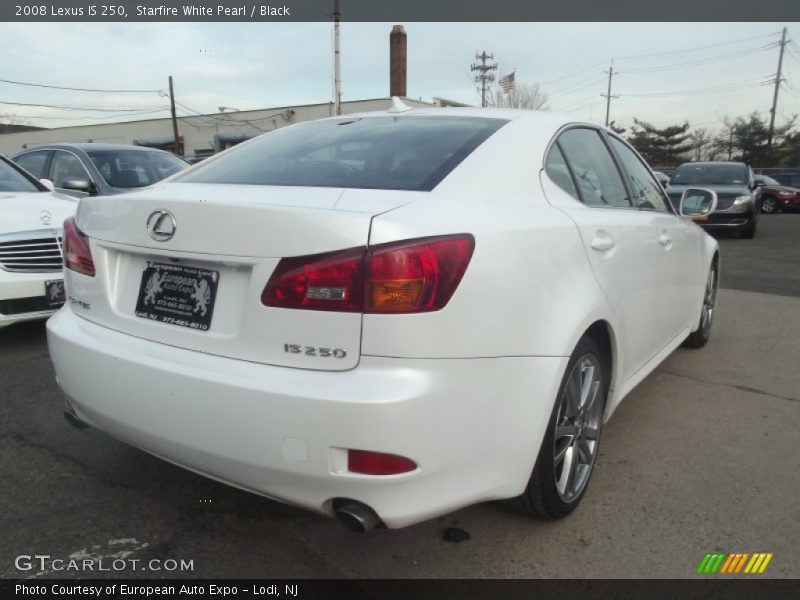 Starfire White Pearl / Black 2008 Lexus IS 250