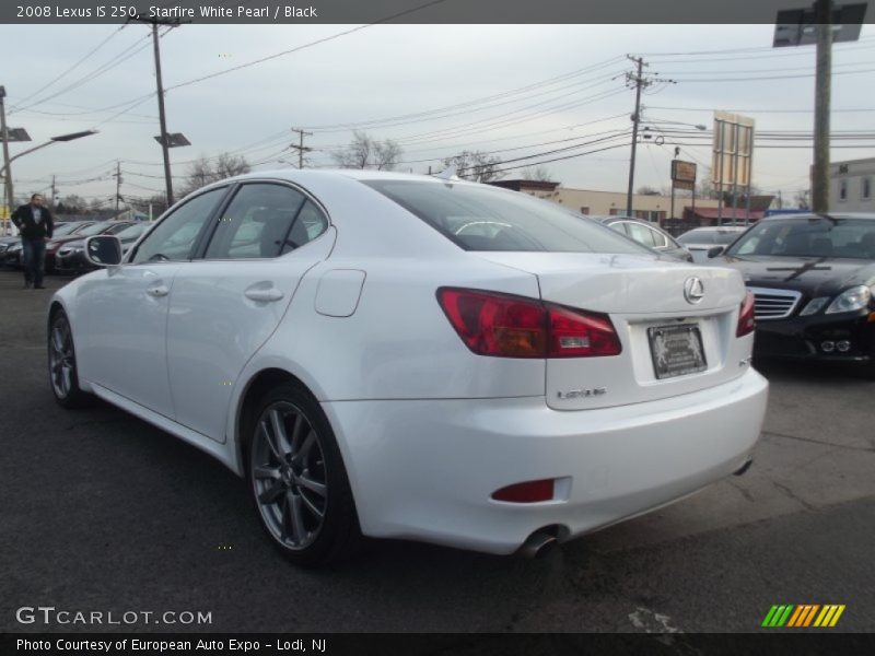 Starfire White Pearl / Black 2008 Lexus IS 250