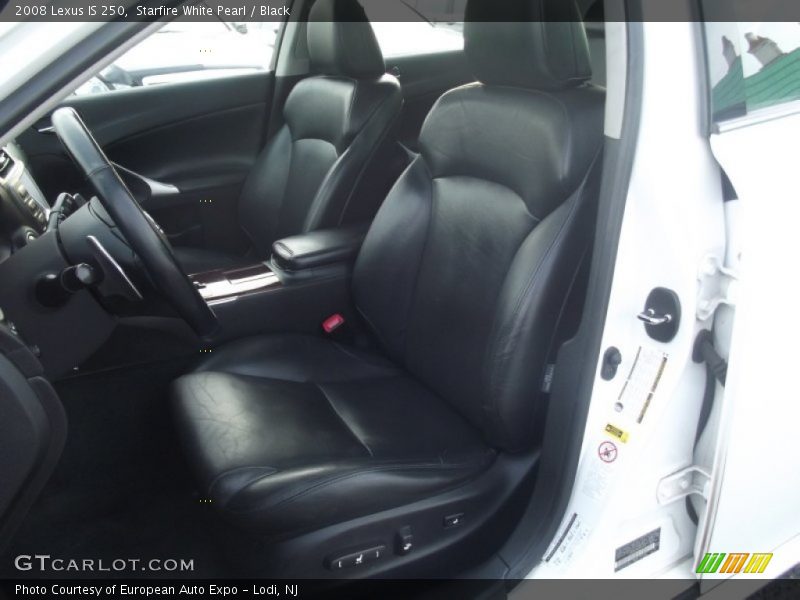 Starfire White Pearl / Black 2008 Lexus IS 250