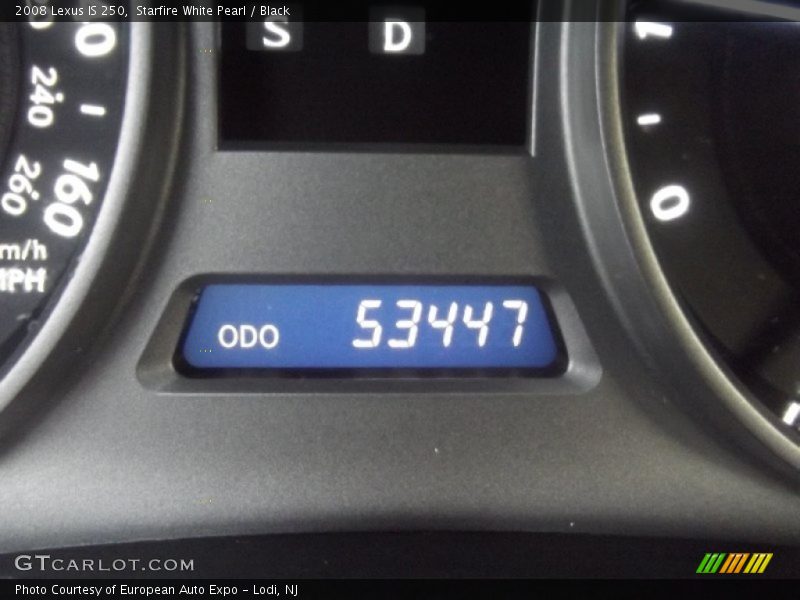 Starfire White Pearl / Black 2008 Lexus IS 250
