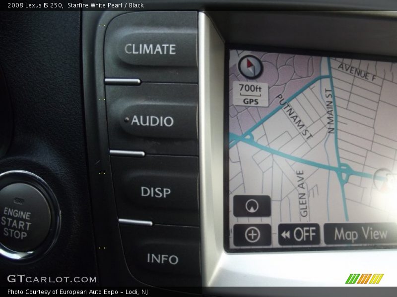 Starfire White Pearl / Black 2008 Lexus IS 250