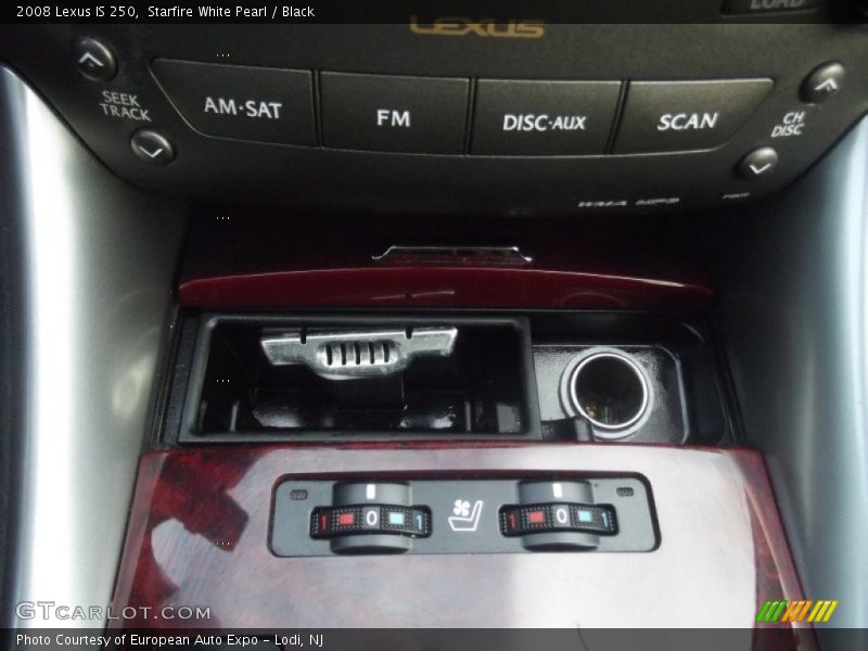Starfire White Pearl / Black 2008 Lexus IS 250