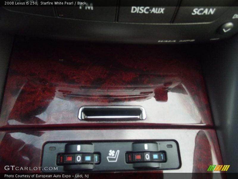 Starfire White Pearl / Black 2008 Lexus IS 250