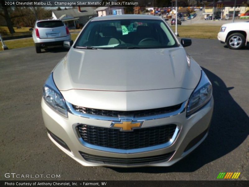 Champagne Silver Metallic / Jet Black/Titanium 2014 Chevrolet Malibu LS