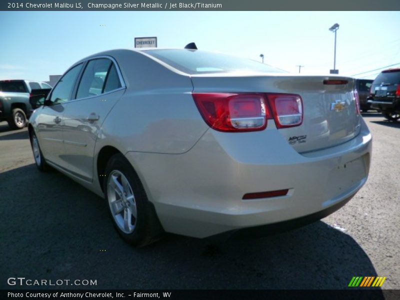 Champagne Silver Metallic / Jet Black/Titanium 2014 Chevrolet Malibu LS