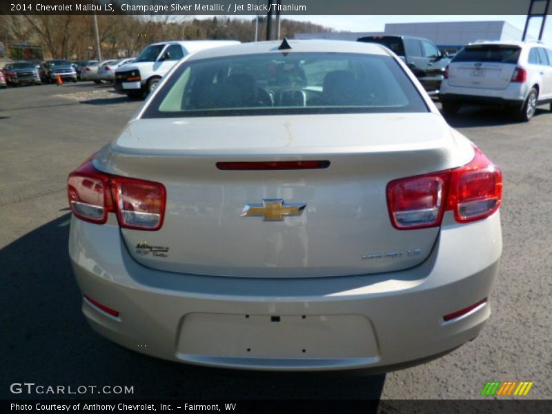 Champagne Silver Metallic / Jet Black/Titanium 2014 Chevrolet Malibu LS