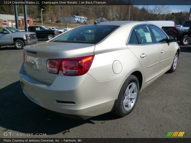 Champagne Silver Metallic / Jet Black/Titanium 2014 Chevrolet Malibu LS