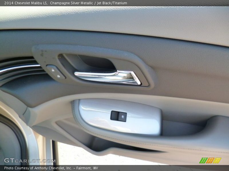 Champagne Silver Metallic / Jet Black/Titanium 2014 Chevrolet Malibu LS