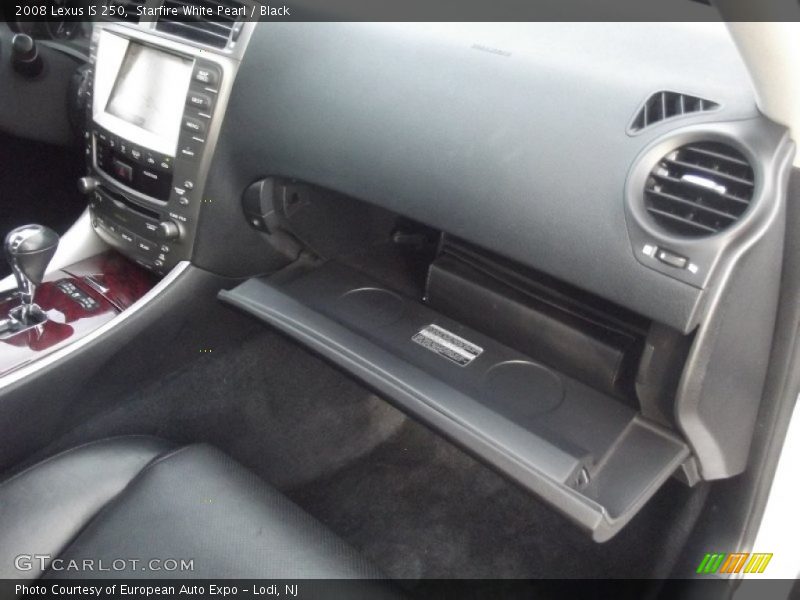 Starfire White Pearl / Black 2008 Lexus IS 250