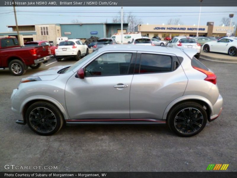 Brilliant Silver / NISMO Cloth/Gray 2014 Nissan Juke NISMO AWD