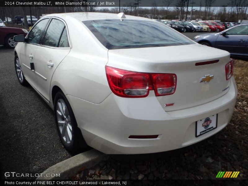 White Diamond Tricoat / Jet Black 2014 Chevrolet Malibu LT