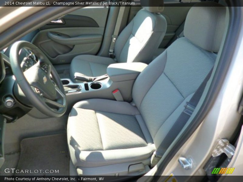Champagne Silver Metallic / Jet Black/Titanium 2014 Chevrolet Malibu LS