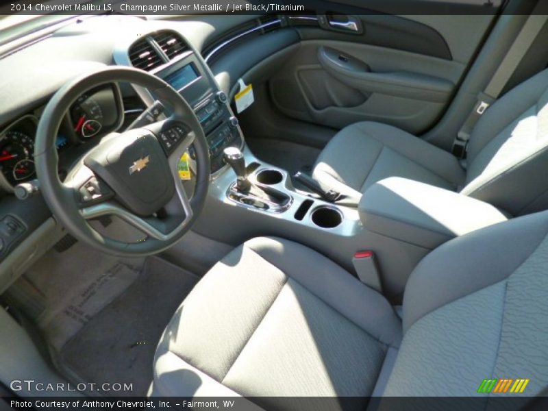 Champagne Silver Metallic / Jet Black/Titanium 2014 Chevrolet Malibu LS
