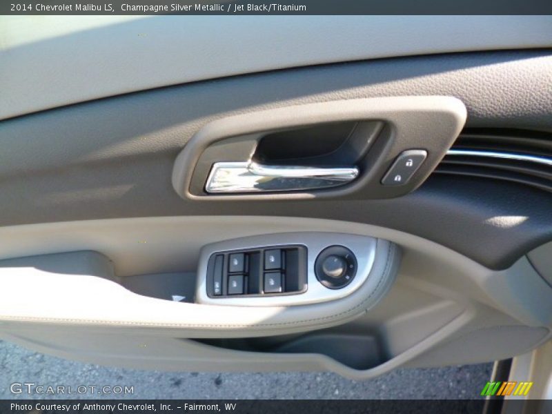 Champagne Silver Metallic / Jet Black/Titanium 2014 Chevrolet Malibu LS