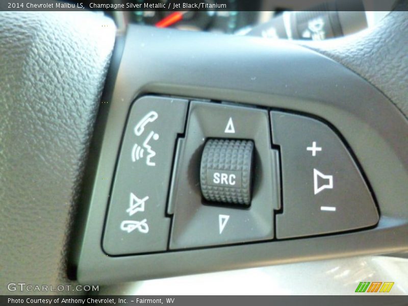 Champagne Silver Metallic / Jet Black/Titanium 2014 Chevrolet Malibu LS