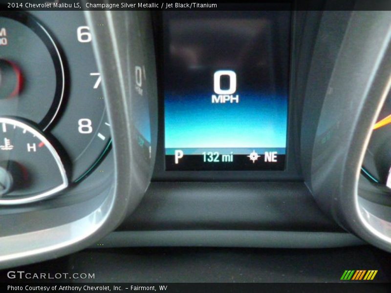 Champagne Silver Metallic / Jet Black/Titanium 2014 Chevrolet Malibu LS