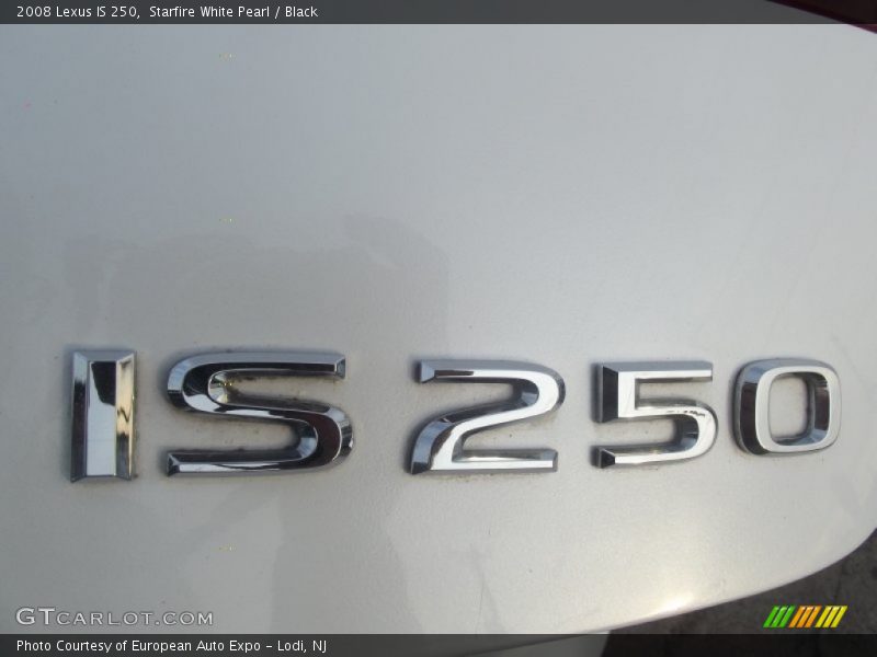 Starfire White Pearl / Black 2008 Lexus IS 250