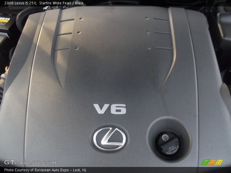 Starfire White Pearl / Black 2008 Lexus IS 250