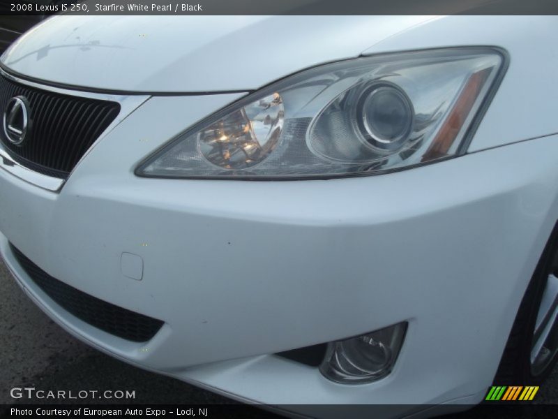 Starfire White Pearl / Black 2008 Lexus IS 250