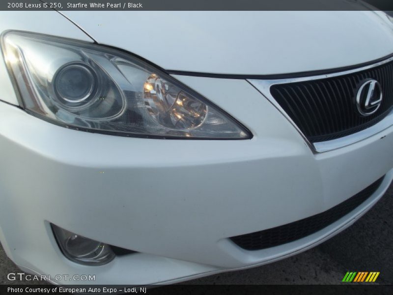 Starfire White Pearl / Black 2008 Lexus IS 250