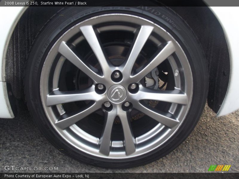 Starfire White Pearl / Black 2008 Lexus IS 250
