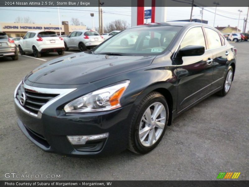 Storm Blue / Beige 2014 Nissan Altima 2.5 SV