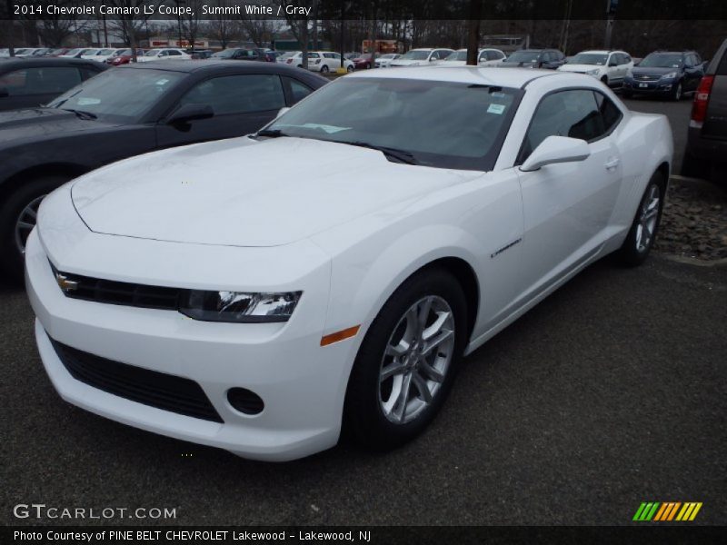Summit White / Gray 2014 Chevrolet Camaro LS Coupe