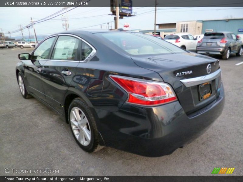 Storm Blue / Beige 2014 Nissan Altima 2.5 SV