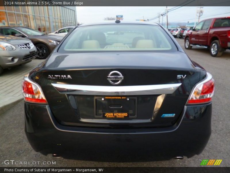 Storm Blue / Beige 2014 Nissan Altima 2.5 SV