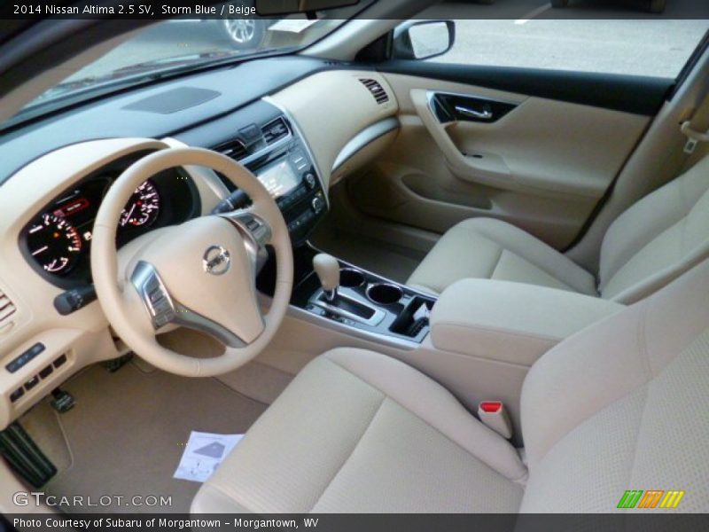 Storm Blue / Beige 2014 Nissan Altima 2.5 SV
