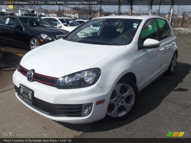 Candy White / Interlagos Plaid Cloth 2010 Volkswagen GTI 4 Door