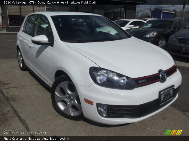 Candy White / Interlagos Plaid Cloth 2010 Volkswagen GTI 4 Door