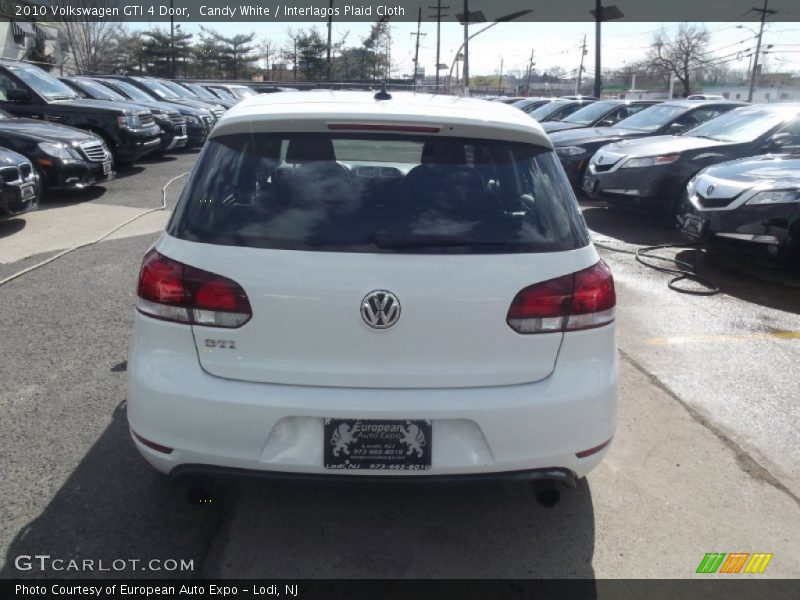 Candy White / Interlagos Plaid Cloth 2010 Volkswagen GTI 4 Door