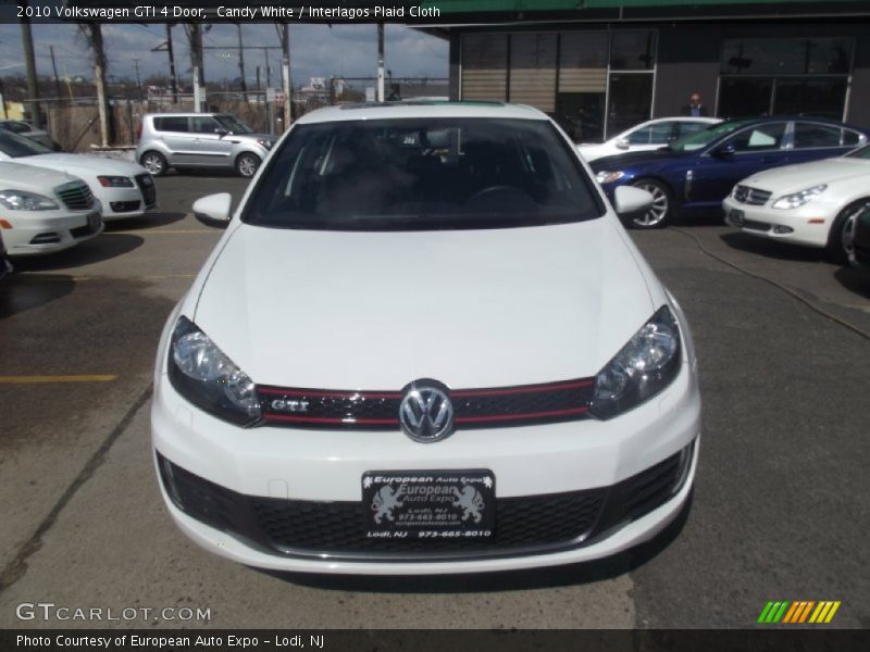 Candy White / Interlagos Plaid Cloth 2010 Volkswagen GTI 4 Door