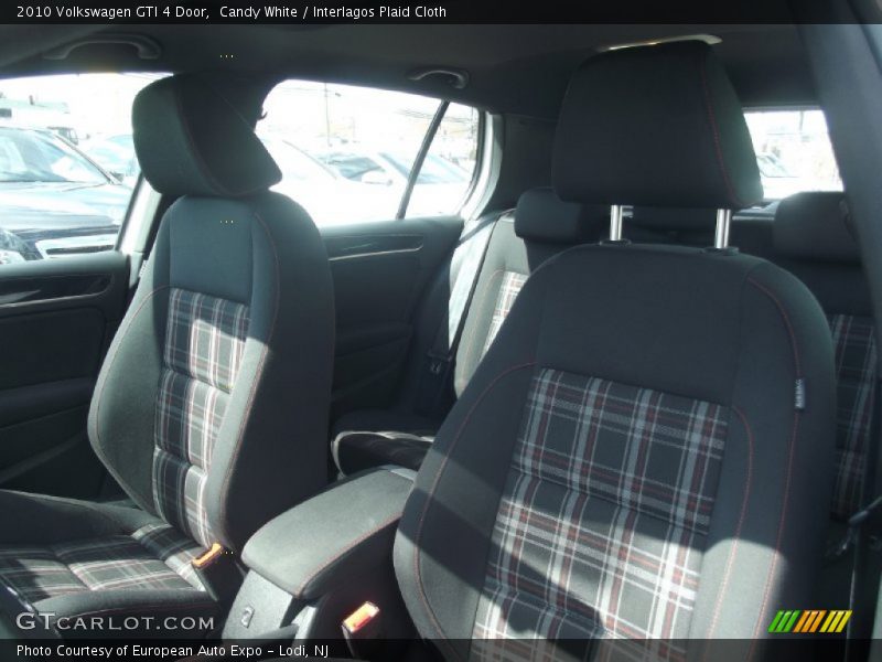 Candy White / Interlagos Plaid Cloth 2010 Volkswagen GTI 4 Door