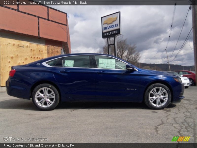 Blue Topaz Metallic / Jet Black 2014 Chevrolet Impala LT