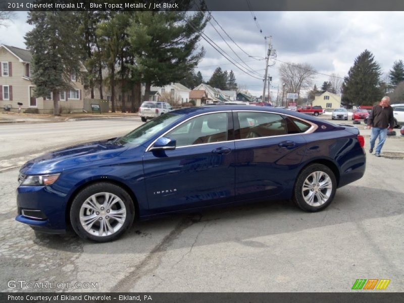 Blue Topaz Metallic / Jet Black 2014 Chevrolet Impala LT