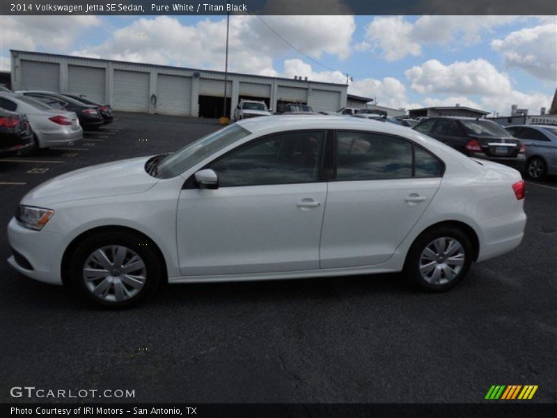 Pure White / Titan Black 2014 Volkswagen Jetta SE Sedan