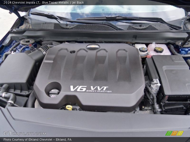 Blue Topaz Metallic / Jet Black 2014 Chevrolet Impala LT